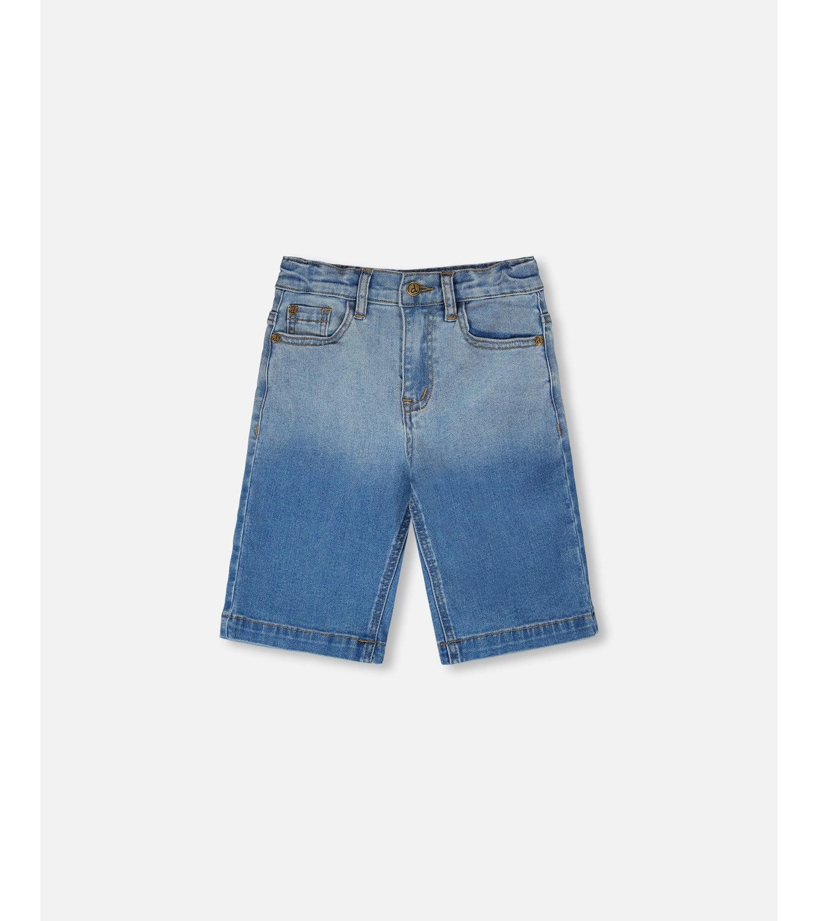 Шорты Deux par Deux Boy Stretch Jean Bermuda Grey To Blue Gradient
