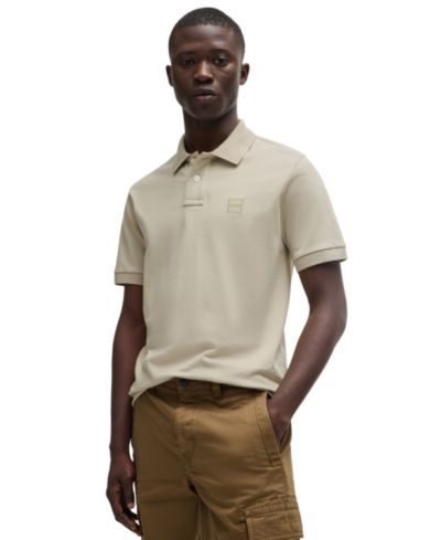 BOSS by Hugo Boss Мужская рубашка поло Slim-Fit из хлопкового стрейча