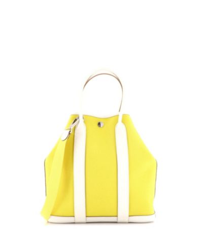Pre-Owned HERMÉS Garden File Tote Toile and Leather