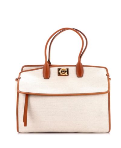 Сумка-саквояж Salvatore Ferragamo Studio из канваса