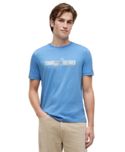 Tommy Hilfiger Men's Summer Chest Graphic Regular-Fit T-Shirt