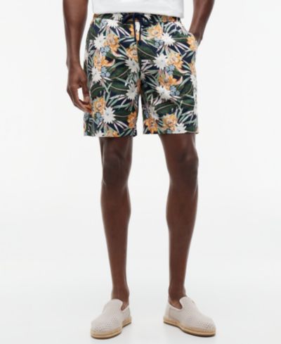 Tommy Hilfiger Мужские шорты Dover Regular-Fit с цветочным принтом и завязками, 8"