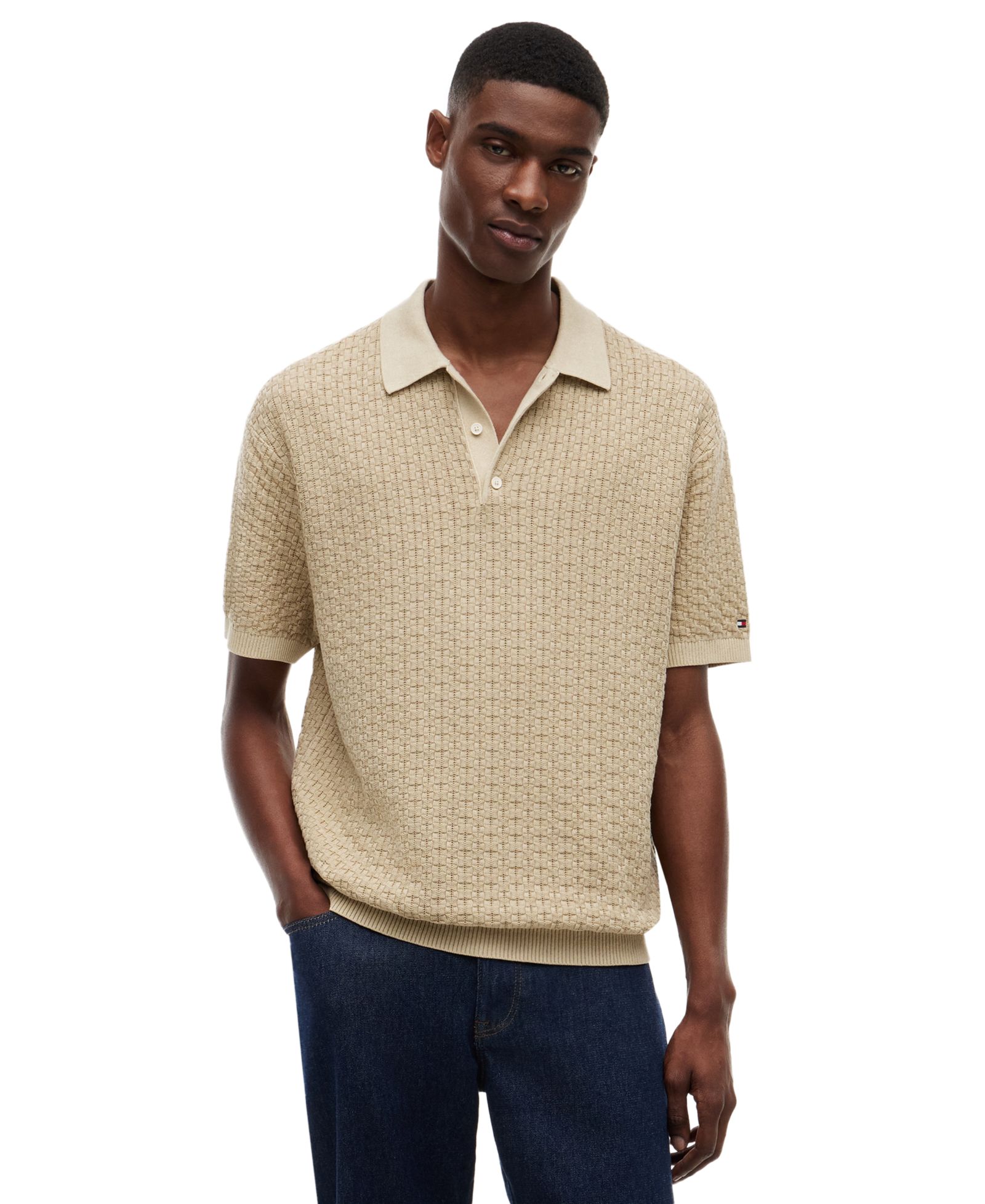 Tommy Hilfiger Men's Textured Sweater Polo