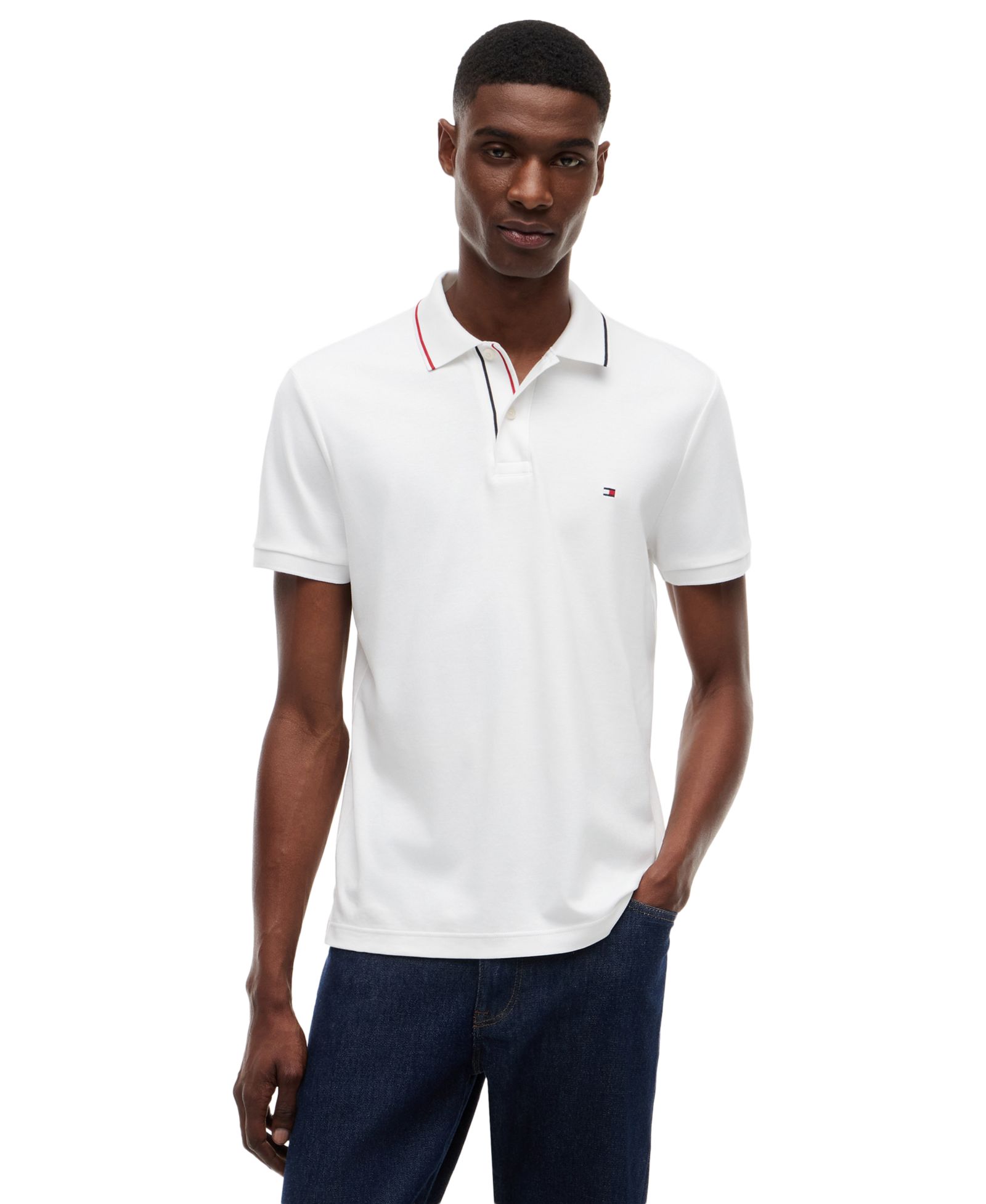 Поло Tommy Hilfiger Men's Slim-Fit Smooth Touch Tipped