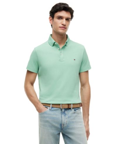 Tommy Hilfiger Мужская рубашка-поло Classic-Fit Texture