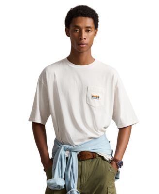 Мужская футболка Polo Ralph Lauren с графическим принтом и свободным кроем