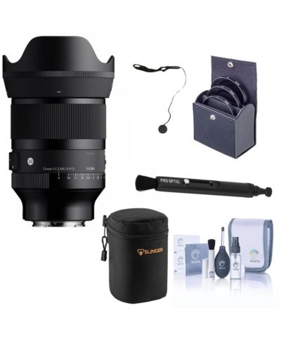 Sigma объектив 35mm f/1.2 DG II Art для Sony E, комплект с фильтрами и чехлом