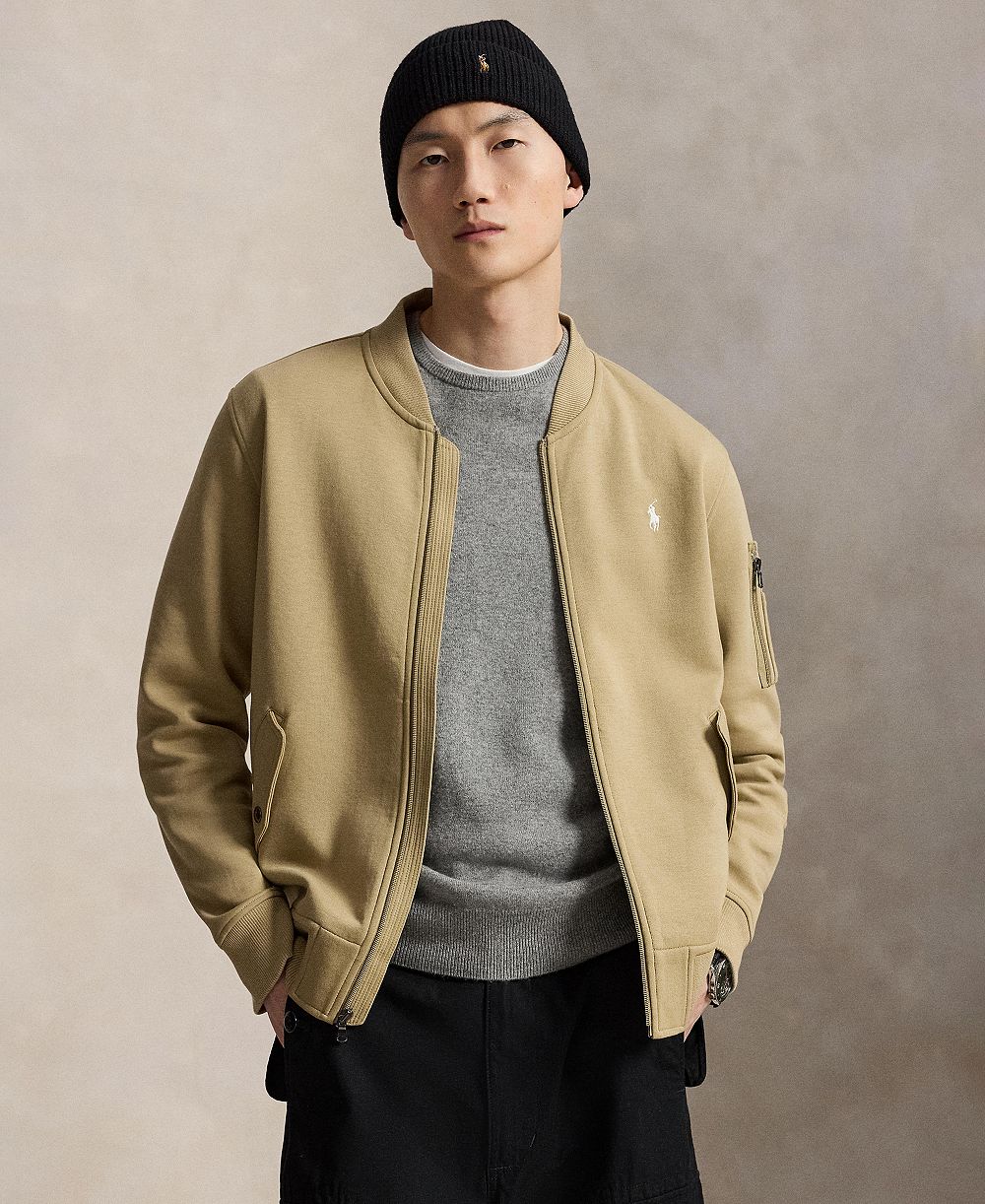 Polo Ralph Lauren Men's Double-Knit Flight Bomber Jacket