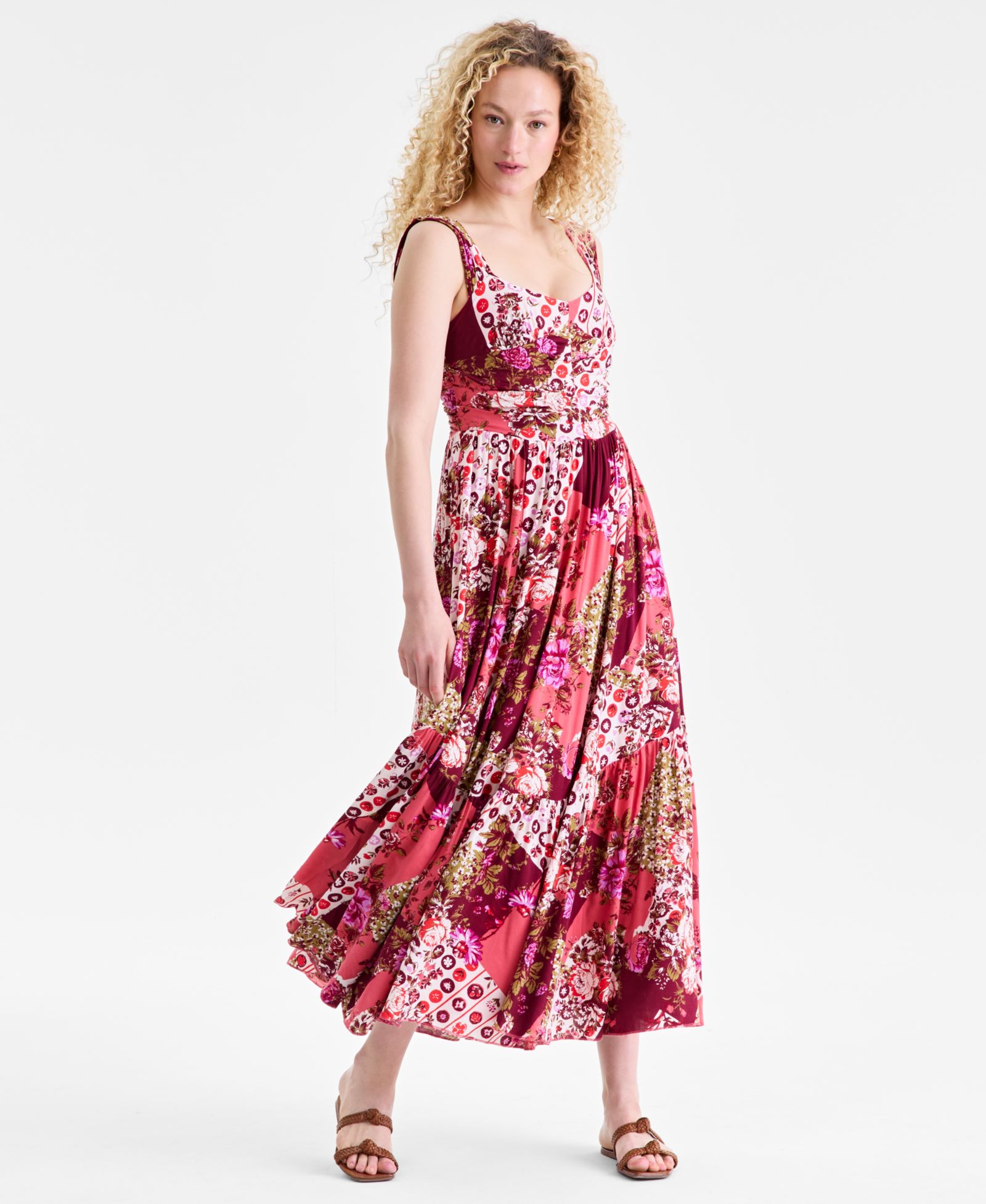Free People Женское платье макси Sasha Sleeveless