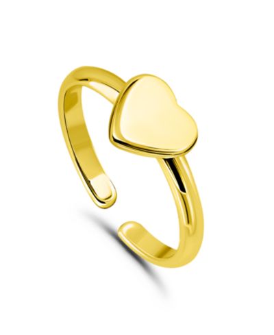 Giani Bernini Polish Heart Adjustable Toe Ring 18Kt Gold Over, Created for Macy's