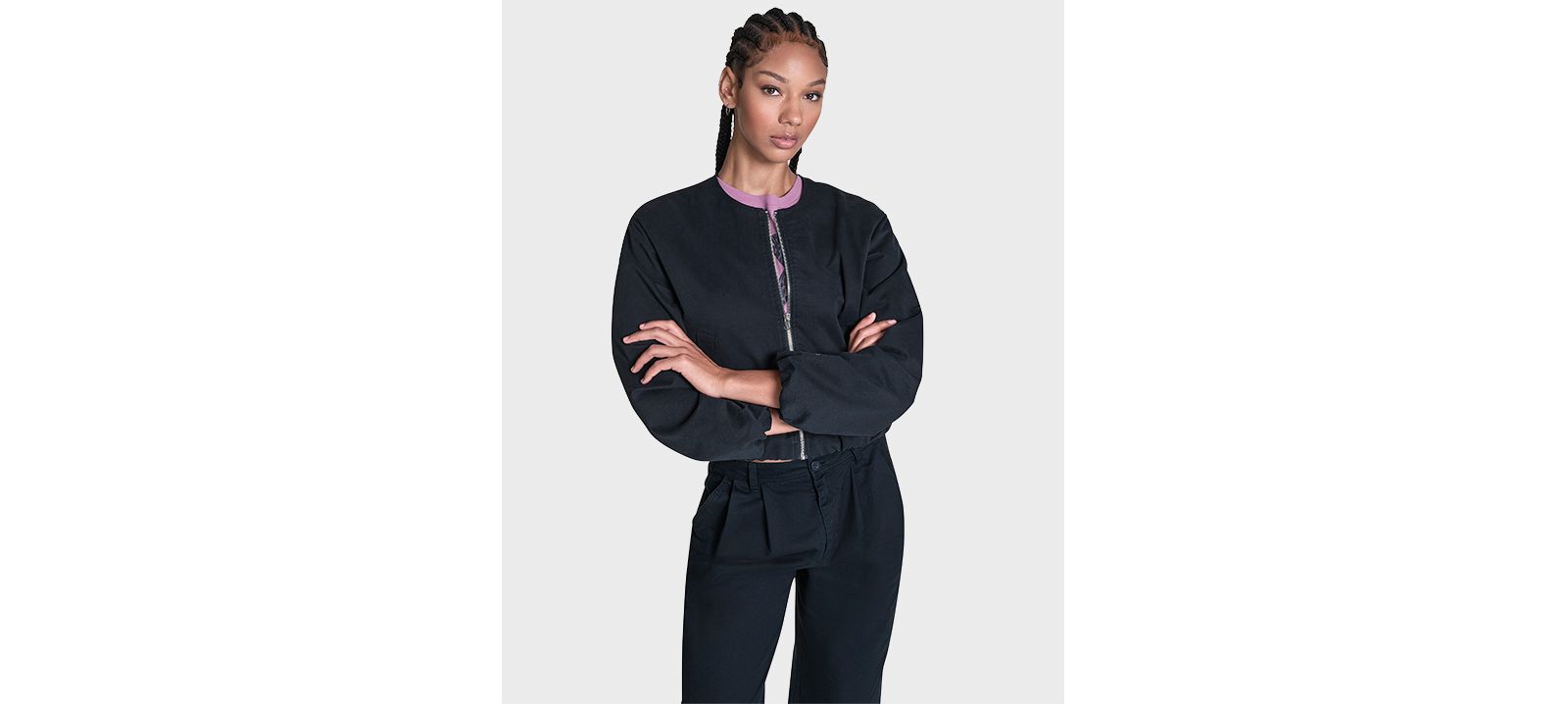 Converse Women's Bubble Sleeve Bomber Jacket