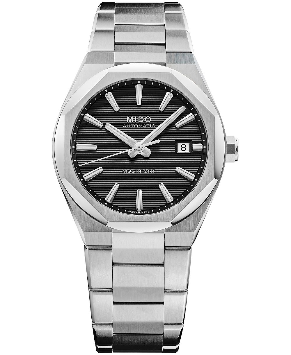 Mido Men's Swiss Automatic Multifort 8 One Crown Stainless Steel Watch 40mm