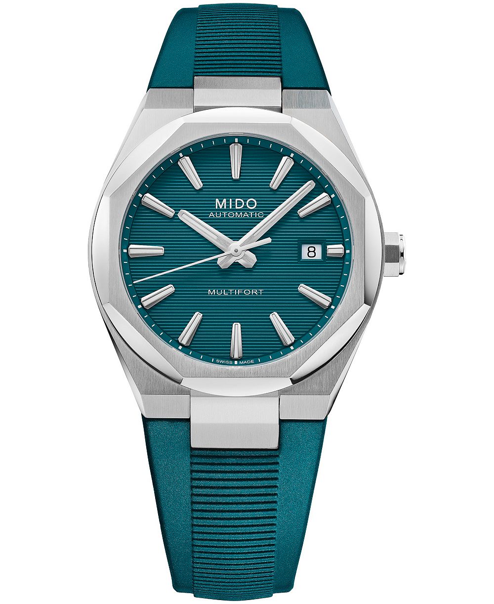 Mido Men's Automatic Multifort One Crown Rubber Strap Watch 40mm