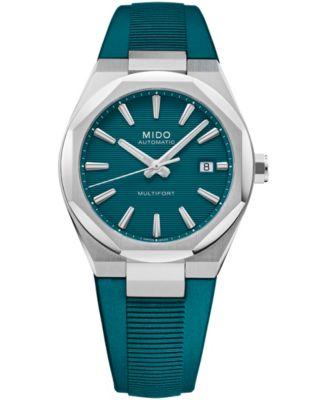 Mido Men's Automatic Multifort One Crown Rubber Strap Watch 40mm