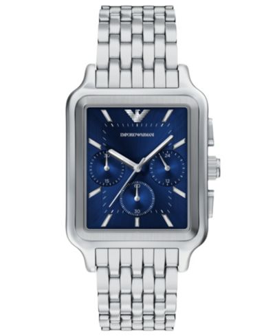 Мужские часы Emporio Armani Quartz Chronograph Silver Stainless Steel 38mm