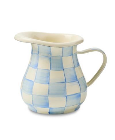 MacKenzie-Childs Sky Check Creamer