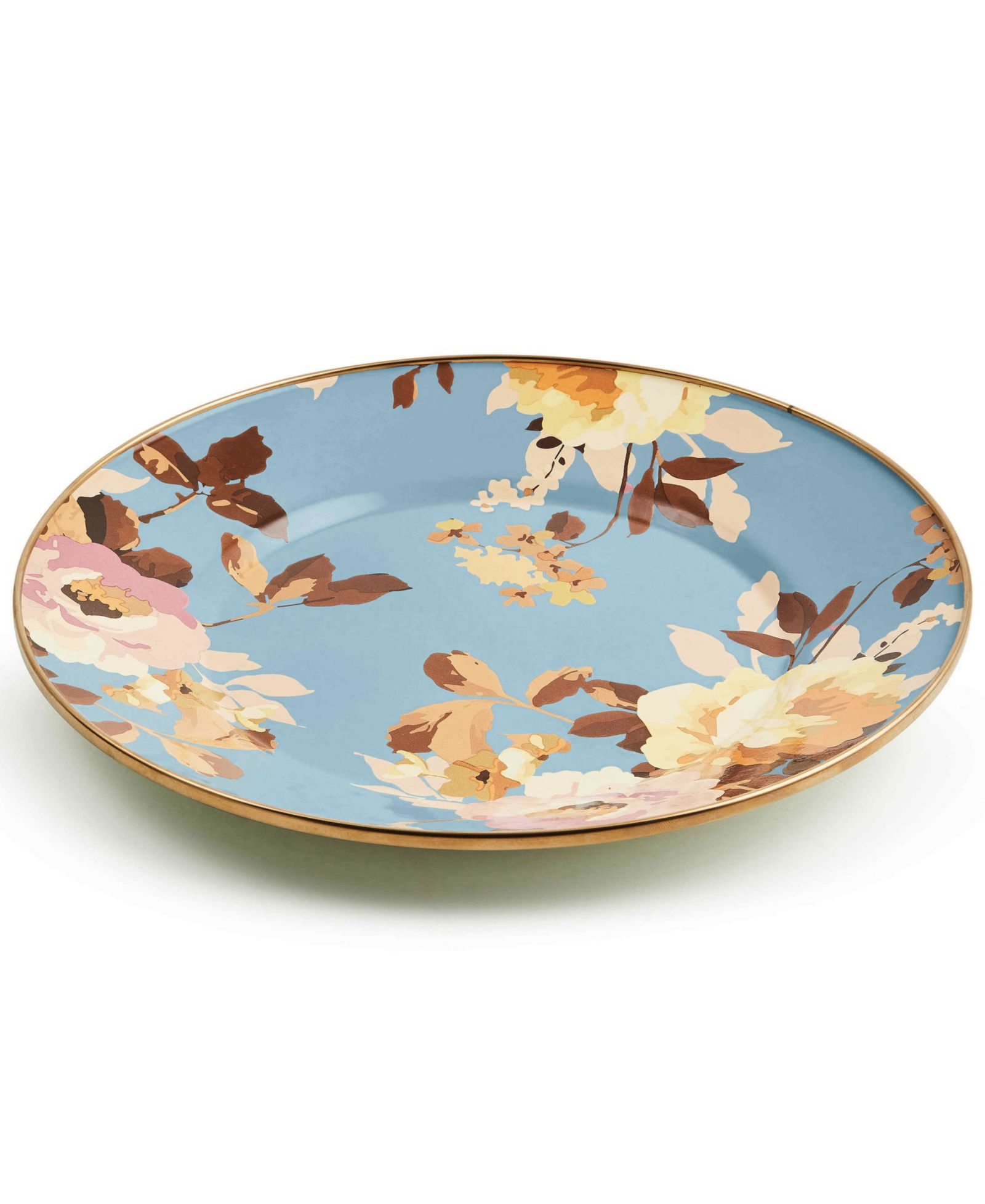 Тарелка MacKenzie-Childs Wild Rose Slate