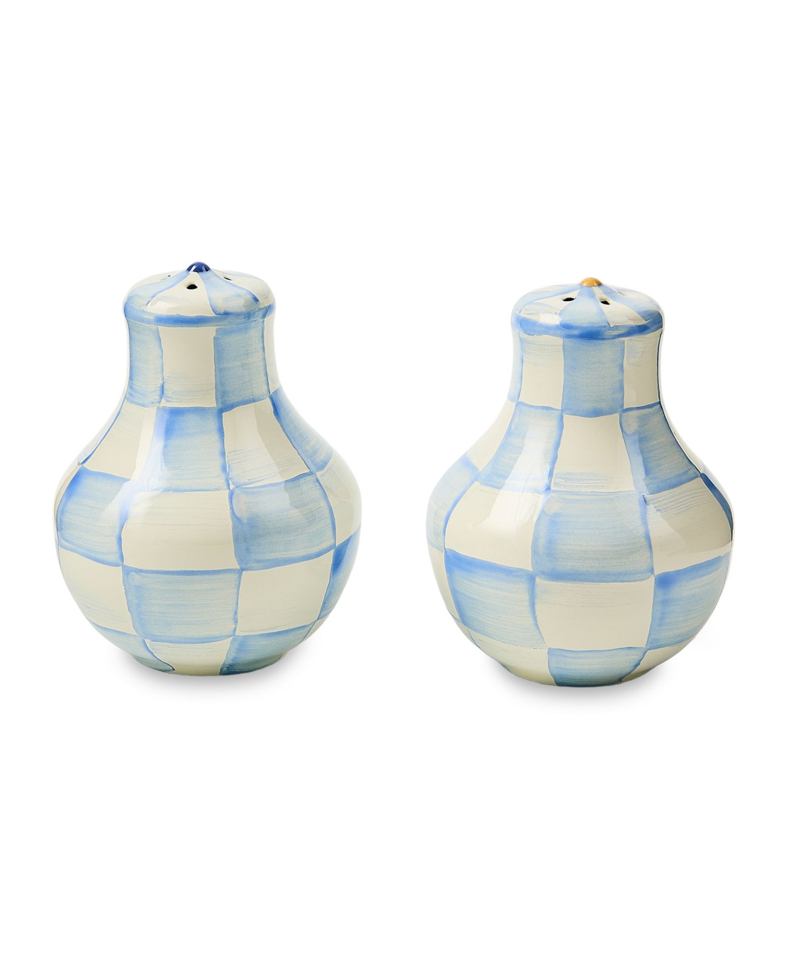 MacKenzie-Childs Sky Check 2-Piece Salt & Pepper Shaker Set