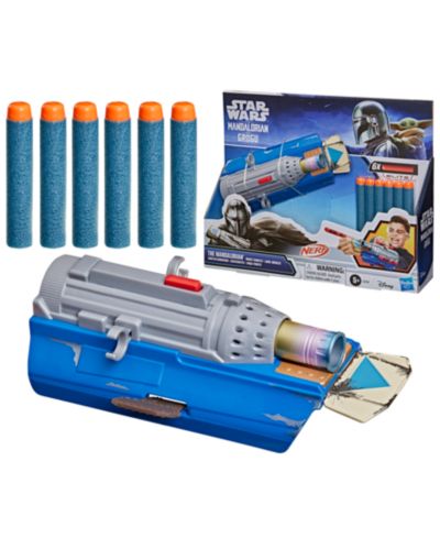 Star Wars The Mandalorian Rocket Gauntlet 6-Dart Blaster, Ages 5+