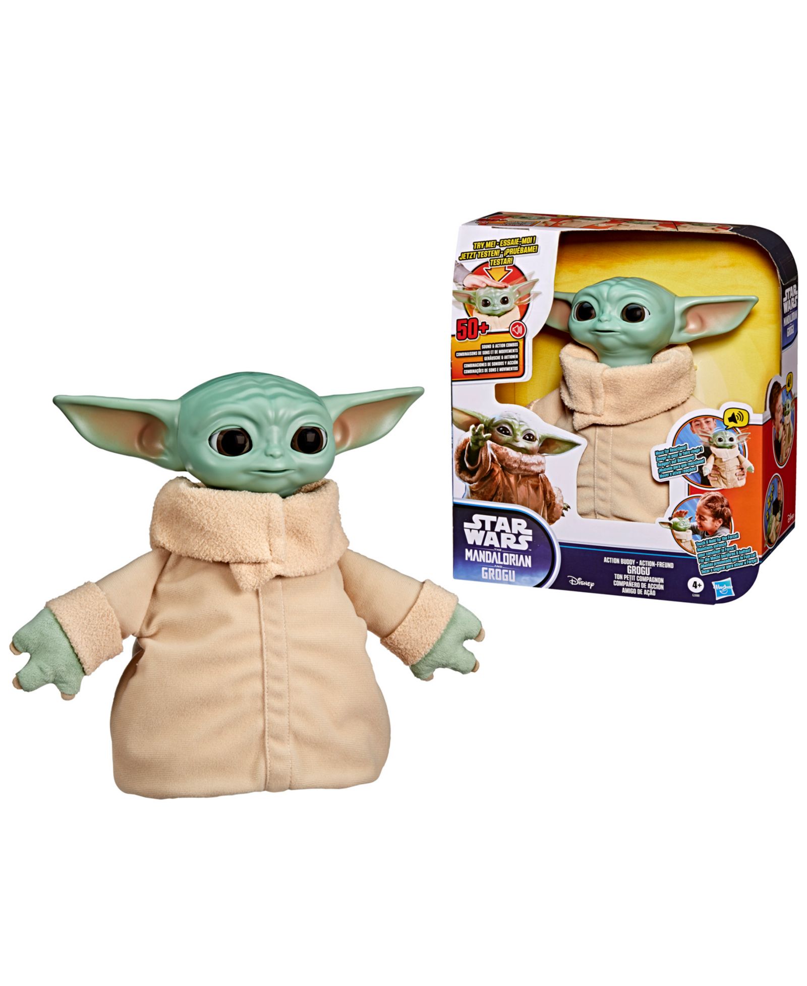 Star Wars Action Buddy Grogu 10" Animatronic Action Figure, Ages 4 and Up