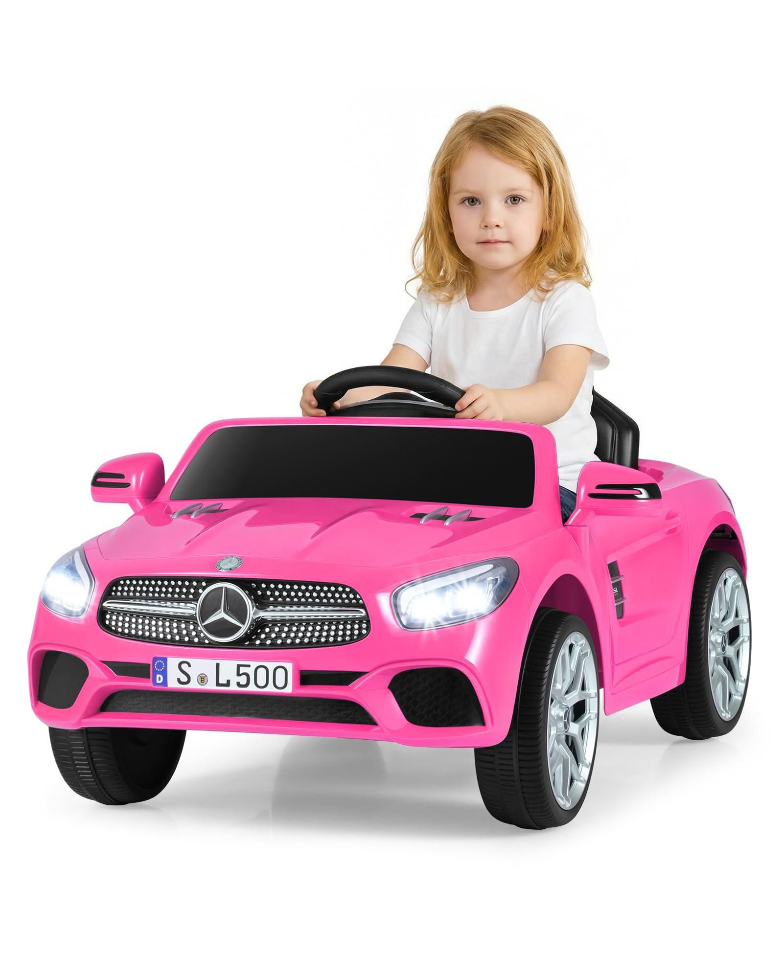Детская электромашина Mecale Mercedes Benz с пультом и музыкой, 12V