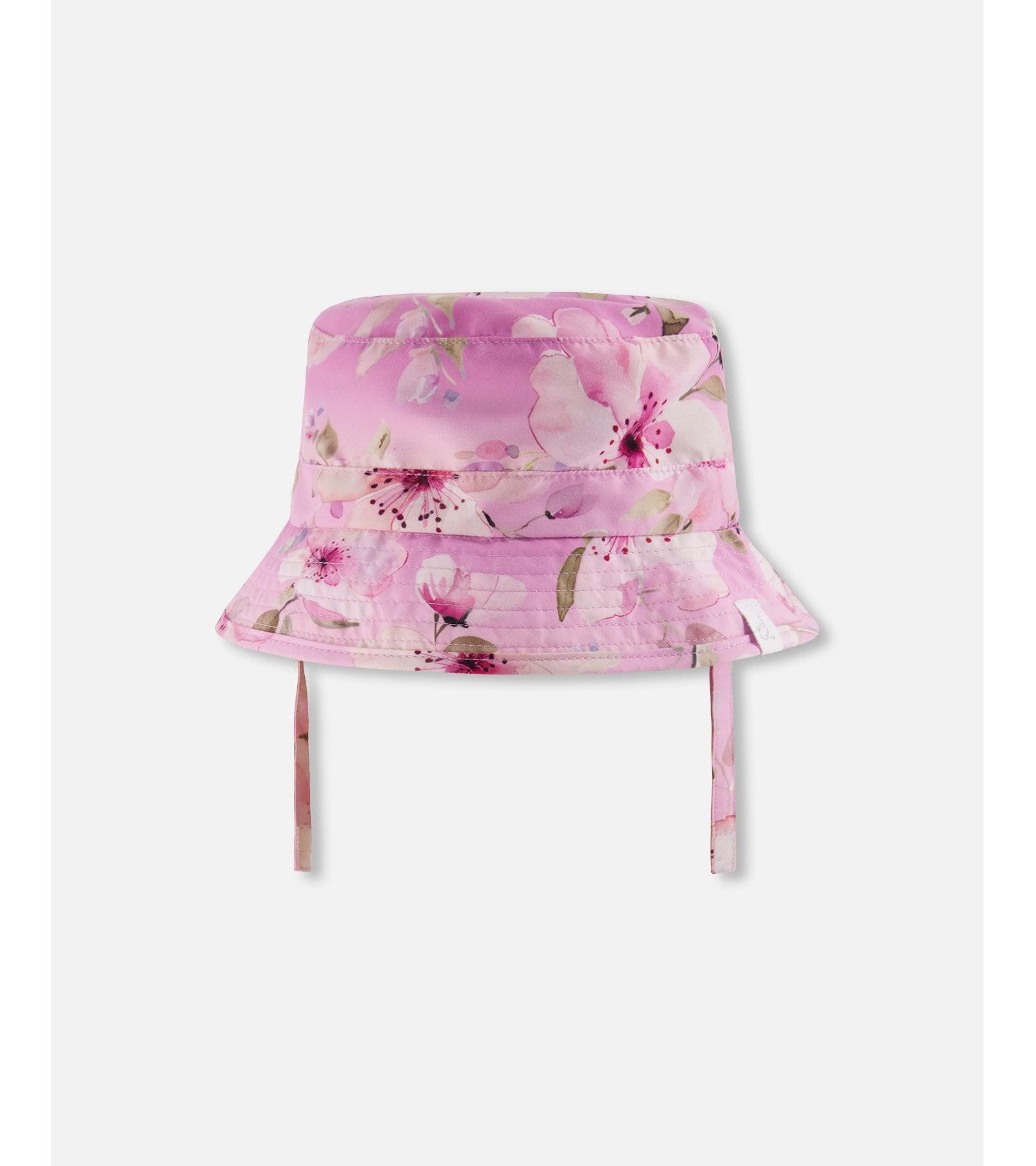 Deux par Deux Baby Girls Flower Print Beach Hat