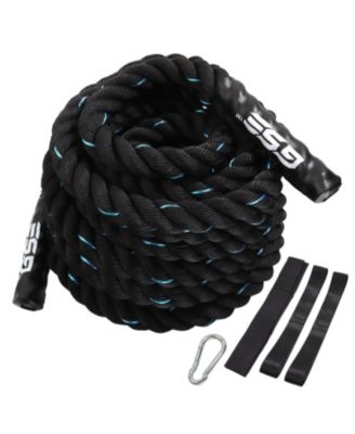 GSE Games & Sports Expert 2" Diameter Battle Rope, Workout Battle Ropes for Home Gym & Outdoor (40FT)