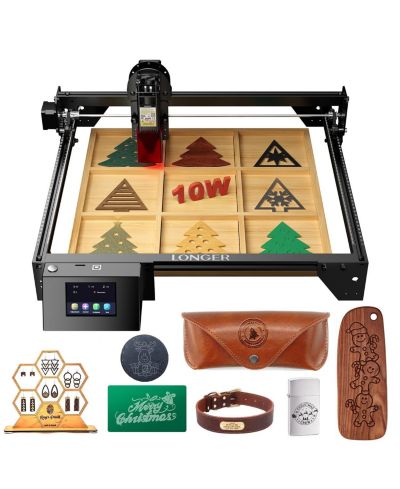 ZACHVO 10W Laser Engraver Cutter with 15.7in x 15.7in Area, Dual-Beam & Touchscreen