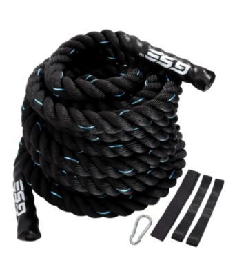 GSE Games & Sports Expert 2" Diameter Battle Rope, Workout Battle Ropes for Home Gym & Outdoor (50FT)