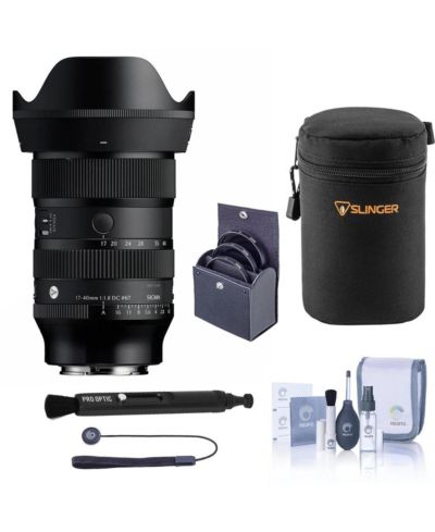 Объектив Sigma 17-40mm f/1.8 DC Art для Sony E, комплект с набором фильтров 67mm, колпачком и набором для чистки