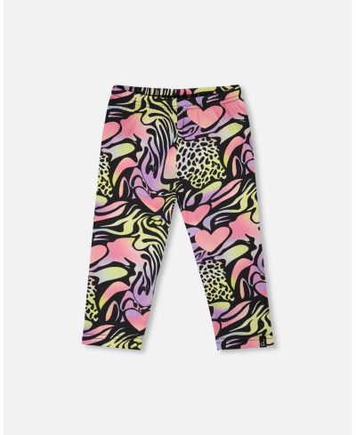 Детские капи брюки Deux par Deux Toddler Girls Cotton Jersey Capri Printed