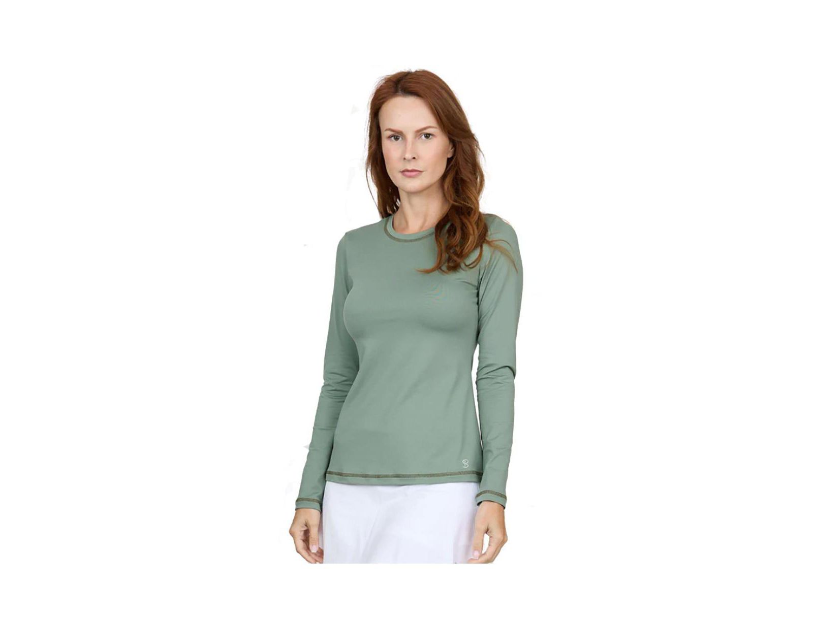 Женская теннисная рубашка Sofibella Plus Size с длинным рукавом, яркие цвета