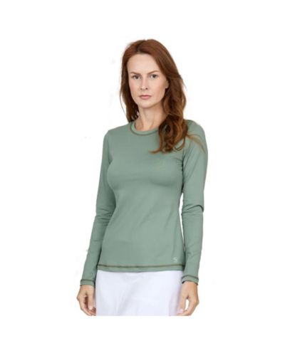 Женская теннисная рубашка Sofibella Plus Size с длинным рукавом, яркие цвета