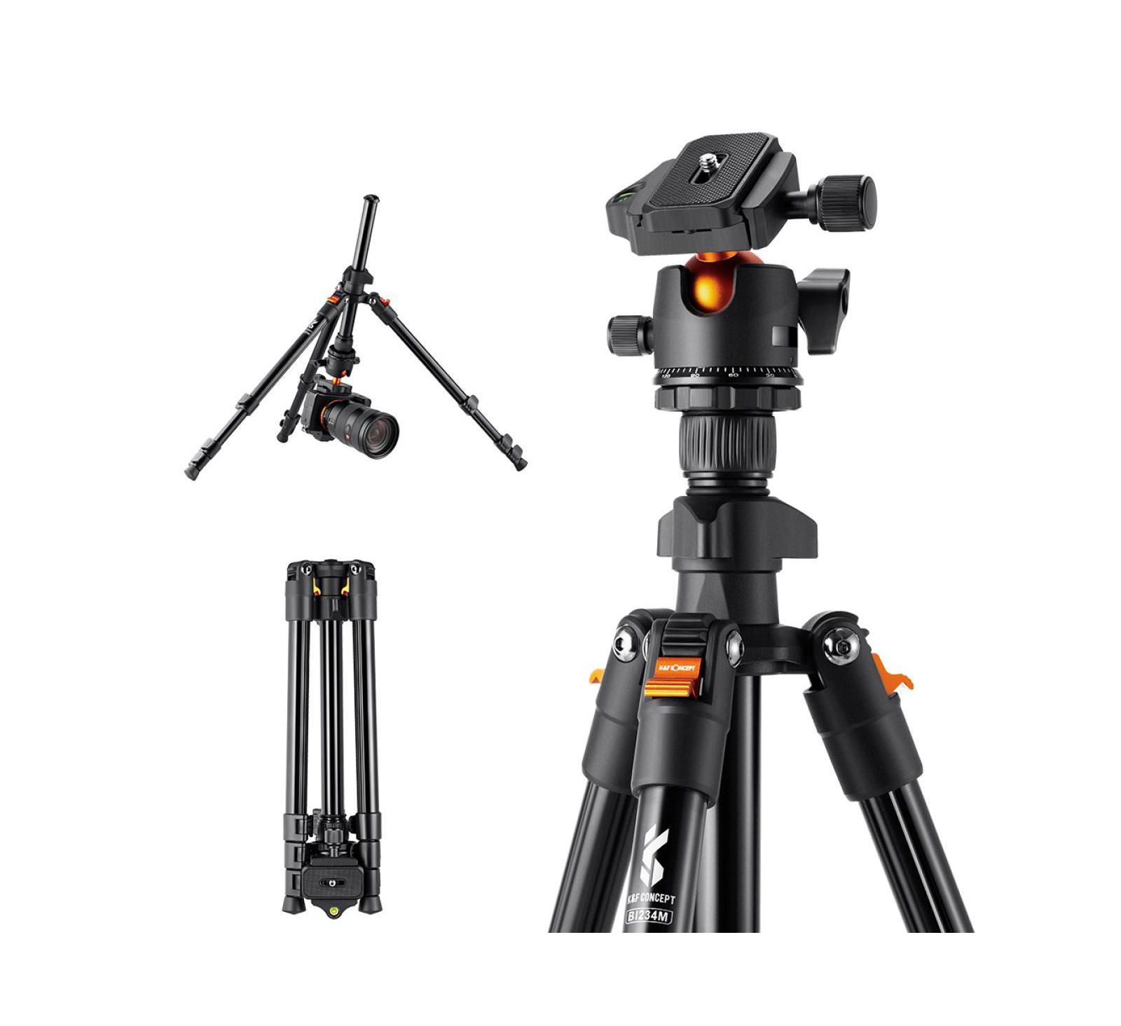 K&F Concept K234A1 Lightweight Travel Ball Head Tripod for Most Cameras