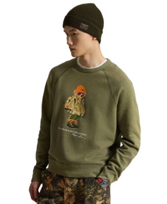 Мужской флисовый свитшот с регланом и медведем от Polo Ralph Lauren
