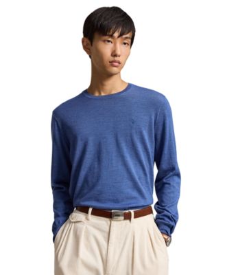 Polo Ralph Lauren мужской легкий свитер с круглым вырезом, регулярный крой