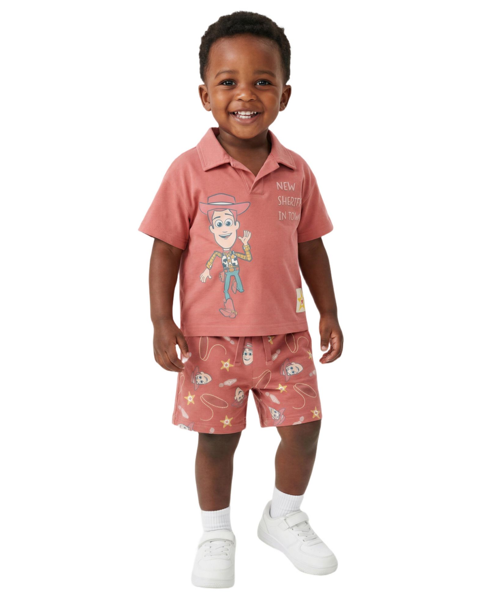 Комплект Toy Story Boys' Toddler 2T-5T Short-Sleeve Polo Shirt and Shorts, 2-Piece Set