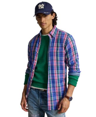 Мужская рубашка Polo Ralph Lauren Men's Classic-Fit в клетку на пуговицах