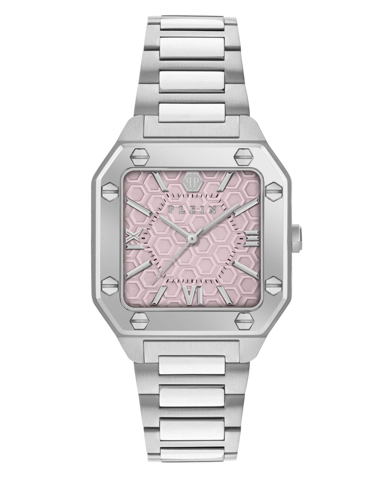 Часы Philipp Plein Plein Edge Silver Stainless Steel, 34mm, женские