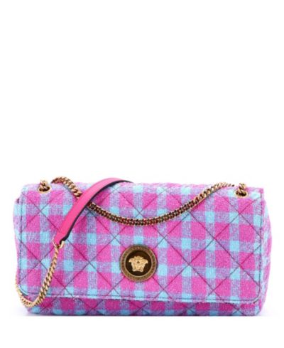 Versace East West Medusa Icon сумка через плечо из твида Quilted Tweed (Pre-Owned)