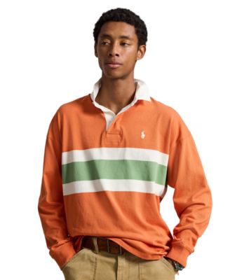 Мужская рубашка регби в полоску большого размера Polo Ralph Lauren
