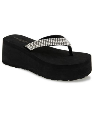 Christian Siriano Женские Filix wedge flip-flop