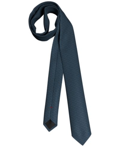 Мужской шелковый узкий галстук Hugo Boss