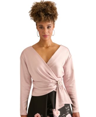 Muse Women's V-Neck Long-Sleeve Top