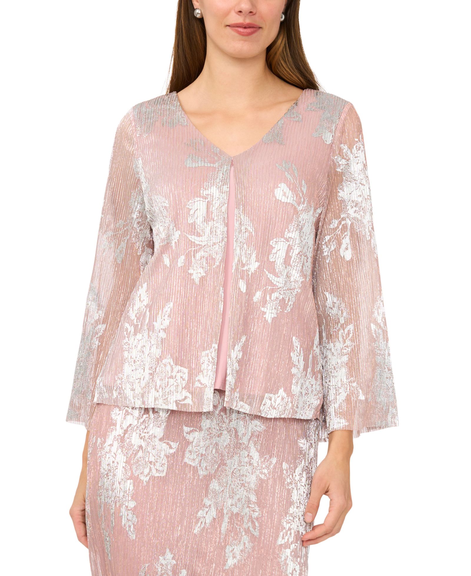 MSK Women's Long-Sleeve V-Neck Top