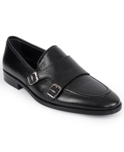 VELLAPAIS Men's Ledonia Double Monk Strap Loafers