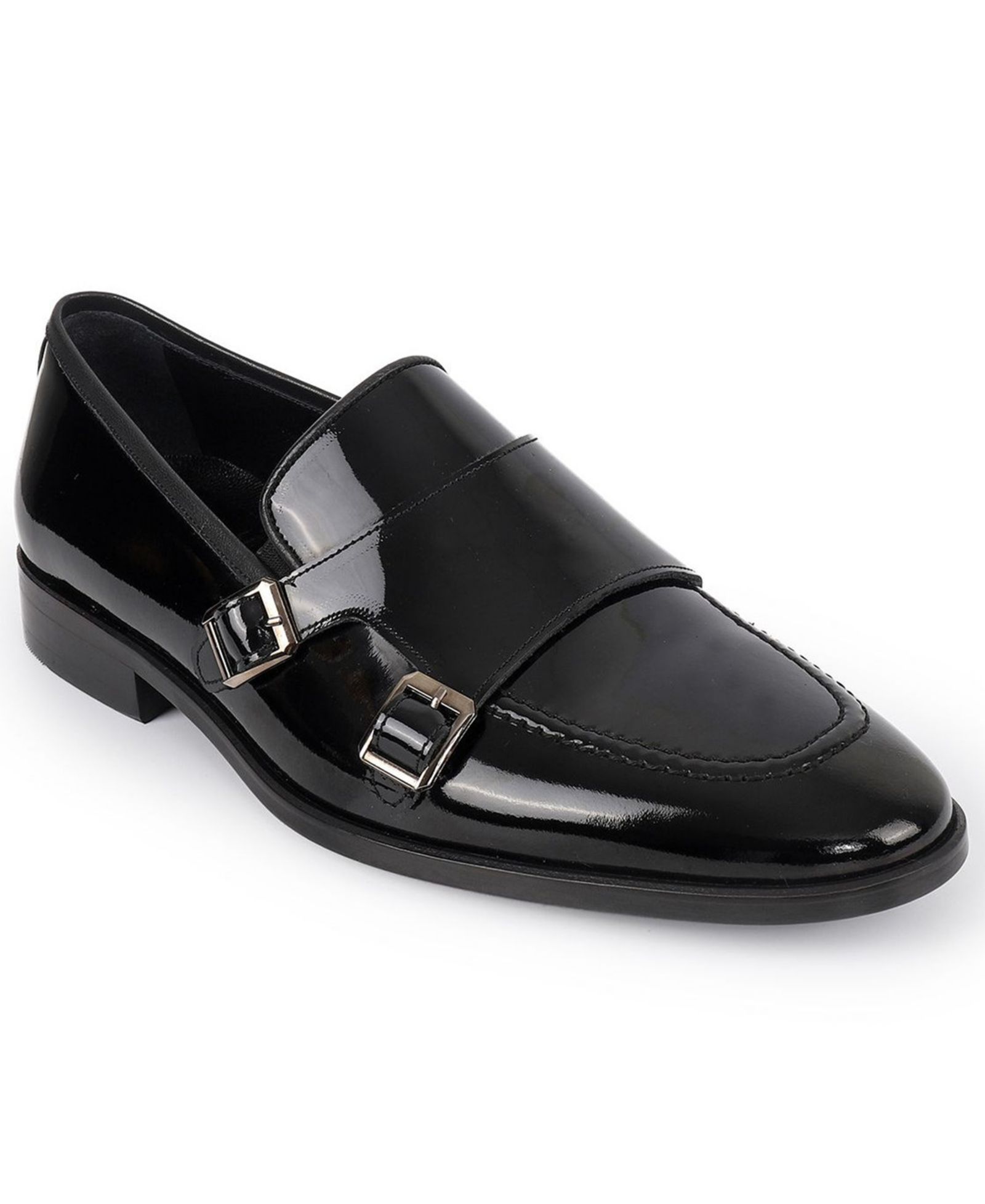 VELLAPAIS Men's Hardin Double Monk Slip-On Loafers