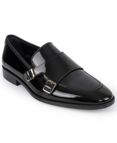VELLAPAIS Men's Hardin Double Monk Slip-On Loafers