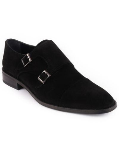 VELLAPAIS Men's Mico Double Monk Slip-On Dress Shoes