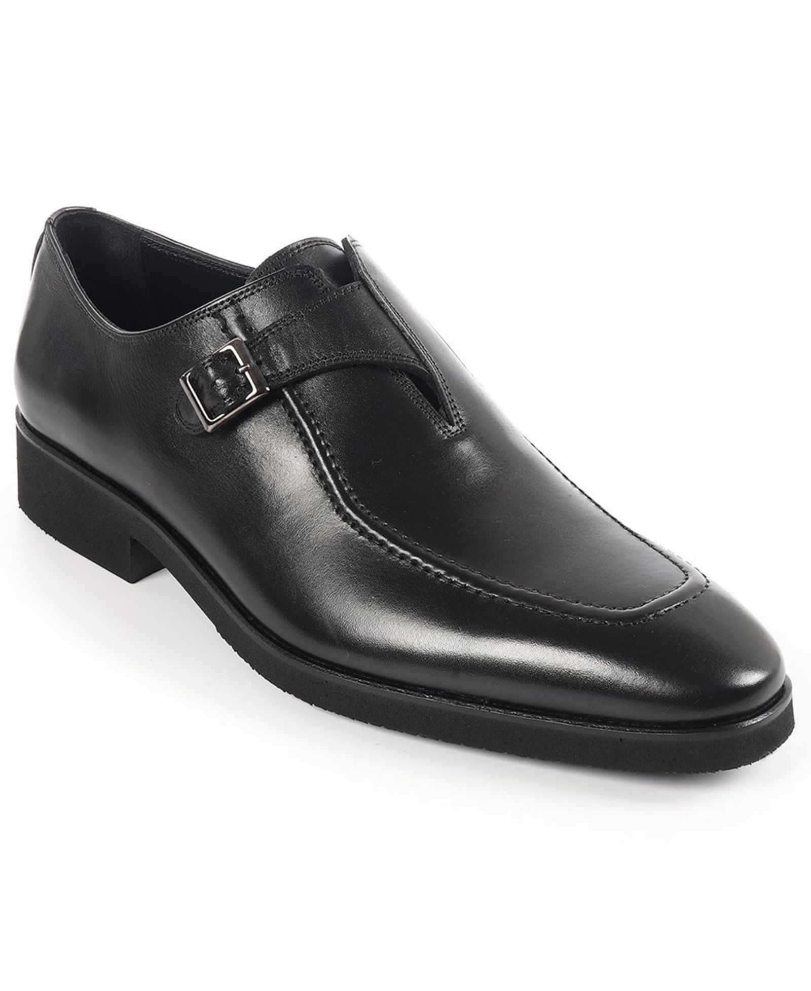 VELLAPAIS Men's Monk Strap Slip-On Dress Shoes